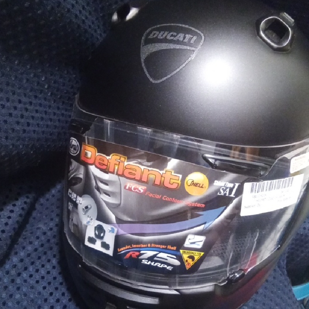 Ducati Black Motorcycle Helmet
